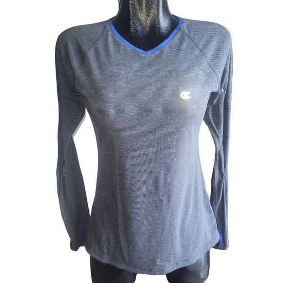 Champion Dark Grey Activewear Long Sleeve Top M - Picture 1 of 8